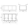 Organizer podzielony 4 przegrody W=150 L=480 H=159 (OR 4.159.150.480) Naturalny, kupic - zdjecie №2 - small