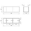 Organizer podzielony 3 przegrody W=150 L=480 H=159 (OR 3.159.150.480) Naturalny, kupic - zdjecie №2 - small
