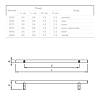 Uchwyt relingowy RE 1004/224 (DR 10/224 G2) monolit Ø 10 chrom, kupic - zdjecie №2 - small