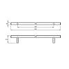 Uchwyt relingowy RE 1004/320 (DR 10/320 G2) monolit Ø 10 chrom, kupic - zdjecie №2 - small
