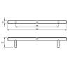 Uchwyt relingowy RE 1007/128 (DR 10/128 G8) monolit Ø 10 nikiel polerowany, zdjecie - zdjecie №4 - small