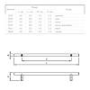 Uchwyt relingowy RE 1008/160 (DR 10/160 G6) monolit Ø 10 aluminium, kupic - zdjecie №2 - small