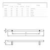 Uchwyt relingowy RE 1008/320 (DR 10/320 G6) monolit Ø 10 aluminium, kupic - zdjecie №2 - small