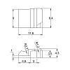 Ogranicznik kąta otwarcia do Sensys 8645i, Ograniczenie z 110° do 85°( 9072540) Hettich, nie drogie - zdjecie №3 - small