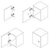 Prowadnik krzyżakowy pod zawias z cichym domykiem 3D Muller profi line H=2mm, zamowienie - zdjecie №6 - small