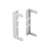 Komplet końcówek otwartych do profili GOLA, type C, aluminium szczotkowany, Scilm - small