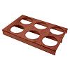 Organizer na 6 puszek W=300 L=480 H=49 (OB 6.300.480) Teak - small