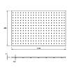 Dno perforowane 1200 mm szer.=1140 dł.=480 (DP.1140.480) Orzech włoski, kupic - zdjecie №2 - small