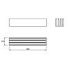 Organizer do przechowywania desek do krojenia W=100 L=480 H=78 (OD.100.480) Naturalny, kupic - zdjecie №2 - small