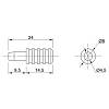 Sztyft metalowy 8х24 mm. pod mufę metalową, kupic - zdjecie №2 - small