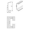Profil GOLA poziomy, L=4100 mm, type C, aluminium szczotkowany, Scilm, kupic - zdjecie №2 - small