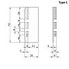 Komplet końcówek zamkniętych do profili GOLA, type C, aluminium czarny, Scilm, kupic - zdjecie №2 - small