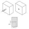Kołek 10x50 5,0-6,0/M6 nylon/do betonu komórkowego, zdjecie - zdjecie №4 - small