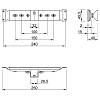 Mocowanie do frontu kolumny 300mm grafit VIBO (CK130NVGF), kupic - zdjecie №2 - small