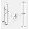 Stelaż do cargo uchylnego 600mm, szary, Galaxy VIBO (CEM60S/17VG), kupic - zdjecie №2 - small