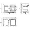 Corner 900mm lewy biały/chrom, Galaxy VIBO (SMACE45SXFMOMBASC), od producenta - zdjecie №8 - small