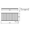 Ociekarka do kubków stal nierdzewna Piana 600mm VIBO (SGQ60PIB), kupic - zdjecie №2 - small
