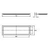 Tacka do ociekarki plastik 800mm VIBO (VA800), kupic - zdjecie №2 - small