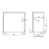 Ociekarka z ramą do naczyń (komplet) 600mm VIBO (ESV60VPRRRCP),  - zdjecie №12 - small