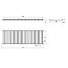 Ociekarka z ramą do naczyń (komplet) 800mm VIBO (ESV80VPRRRCP),  - zdjecie №14 - small