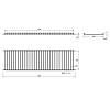 Ociekarka z ramą do naczyń (komplet) 900mm VIBO (ESV90VPRRRCP),  - zdjecie №15 - small