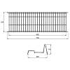 Ociekarka bez ramy do naczyń (Komplet bez tacki) 800mm VIBO (GV80PVCP), zamowienie online - zdjecie №7 - small