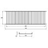 Ociekarka bez ramy do naczyń (Komplet bez tacki) 800mm VIBO (GV80PVCP), od producenta - zdjecie №8 - small