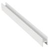 *Profil laczacy w ksztalcie litery H bialy matowy moire/ 5,0 - small