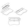 Przepust kablowy Siso Large owalny 57x250x15mm, metal | plastik, zamowienie online - zdjecie №7 - small