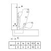 Zawias Clip-on, 165°, Sensys 8657i, NK, z domykiem,  cz. obsydian (9091767) Hettich, zdjecie - zdjecie №4 - small