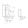 Zawias Clip-on, 110°, Sensys 8646i, PNK, front 10–19mm, z domykiem, niklowy (9094286) Hettich, cena - zdjecie №5 - small