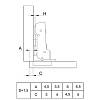 Zawias Clip-on, 110°, Sensys 8646i, PNK, front 10–19mm, z domykiem, niklowy (9094286) Hettich, zdjecie - zdjecie №4 - small
