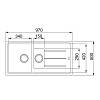 Zlewozmywak wbudowywany Fragranit+ Basis BFG 651-97 Orzechowy Franke 114.0676.271, kupic - zdjecie №2 - small