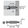 Trzpień wkręcany Rastex DU425(79521) Hettich, kupic - zdjecie №2 - small