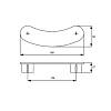 Uchwyt Ferro Fiori Poliplast PL 11006.128 liliowy, nie drogie - zdjecie №3 - small