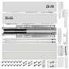 Szuflada Atira, pełny wysuw ze szklanymi nadstawkąmi TopSide L=420mm H=144mm, biał, kupic - zdjecie №2 - small