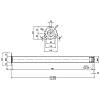 Noga meblowa, Ø 60 mm, h=820 mm, max 50 kg, nikiel matowy, nie drogie - zdjecie №3 - small