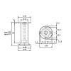 Nóżka meblowa regulowana NA 10/С00 RN, h=100-105 mm, max 100 kg, aluminium, nie drogie - zdjecie №3 - small