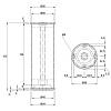 Nóżka meblowa regulowana NA 11/С00 RN, h=150-155 mm, max 100 kg, aluminium, nie drogie - zdjecie №3 - small