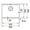 Komora do podbudowy Fragranit+ Kanon KNG 110-52 Onyx Franke 125.0528.612, kupic - zdjecie №2 - small