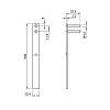 Zamek centralny przedni Target L=600mm (KL288) chrom+bar, cena - zdjecie №5 - small