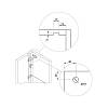 Zamek centralny przedni Target L=600mm (KL288) chrom+bar, zamowienie online - zdjecie №7 - small