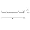 Listwa kątowa do blatu L=600 H=38 R-6, aluminiowa, kupic - zdjecie №2 - small