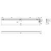 Listwa szczelinowa do blatu L=600 H=38 R-6, aluminiowa, kupic - zdjecie №2 - small