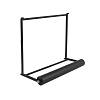 Uchwyt, wieszak na ręcznik papierowy Cosma PIANO 2.0 L=280 mm, czarny - small