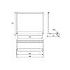 Uchwyt, wieszak na ręcznik papierowy Cosma PIANO 2.0 L=280 mm, czarny, nie drogie - zdjecie №3 - small