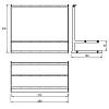 Półka na przyprawy Cosma PIANO 2.0 L=280 mm, czarny, nie drogie - zdjecie №3 - small