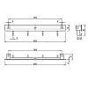 Wieszak ścienny kuchenny Cosma PIANO 2.0 L=600mm, nikiel, nie drogie - zdjecie №3 - small