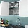 Komplet WingLineL Kitchen Push-to-move (szerokość połowy drzwi 250-300) montaż pod cokół lewy - small