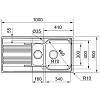 Zlewozmywak wbudowywany stalowy Smart SRX 651-100 Stal szlachetna szczotkowana Franke 101.0368.322, nie drogie - zdjecie №3 - small